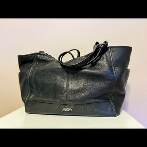 Coach leather tote bag